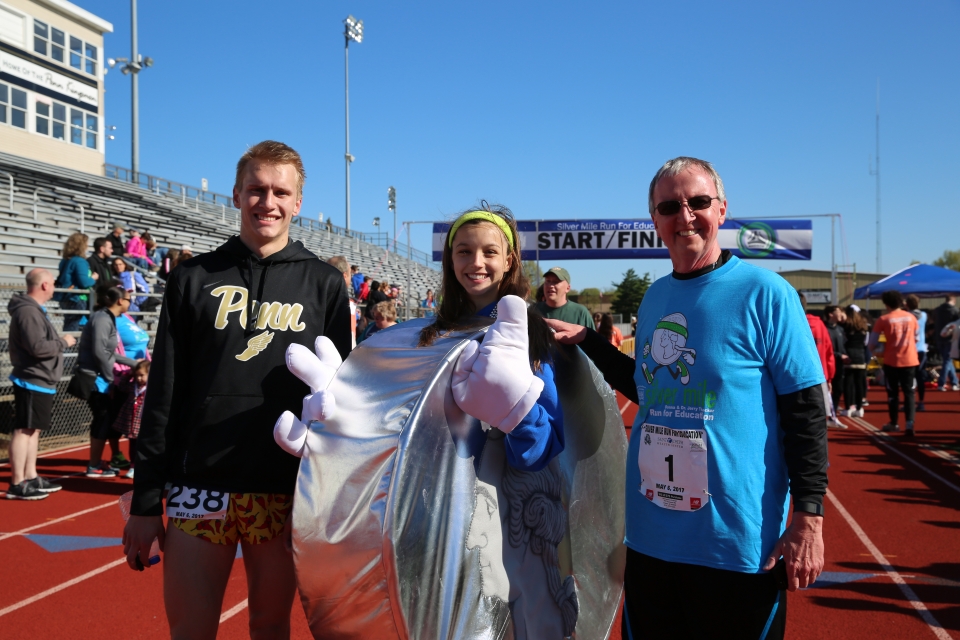 1st Place Overall Male Winner Colton Shail and P-H-M Supt. Dr. Jerry Thacker