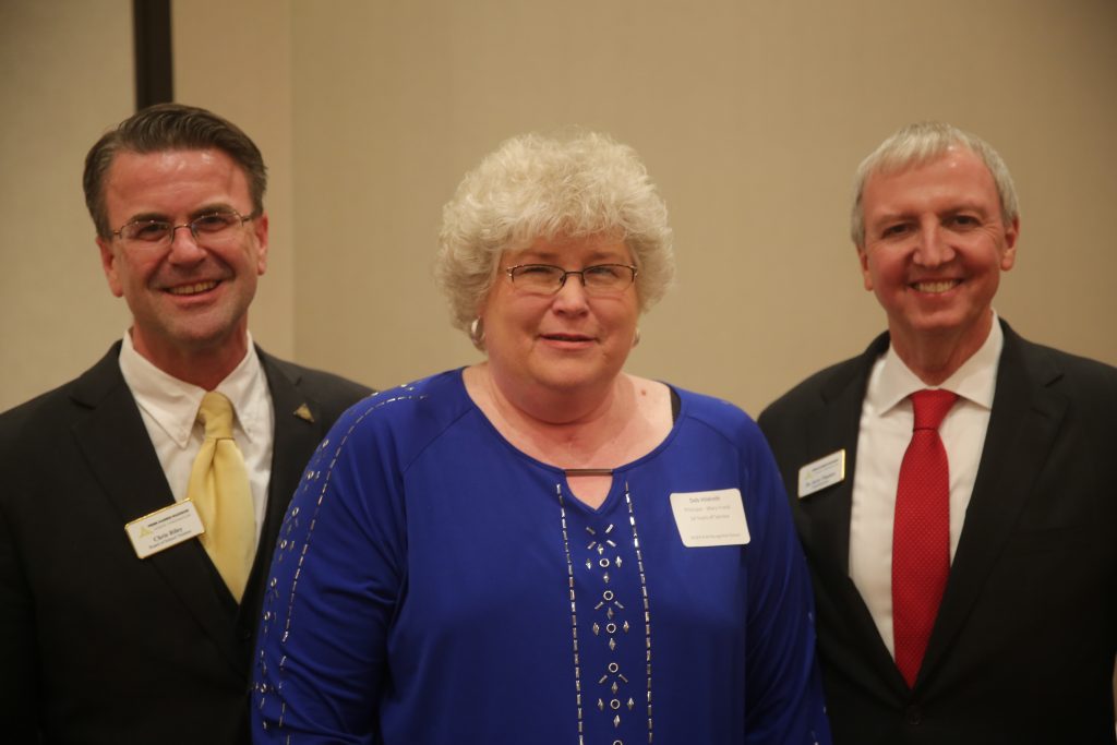 Principal Deb Hildreth with P-H-M Supt. Dr. Jerry Thacker