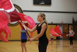 Penn summer dance and flag camp students