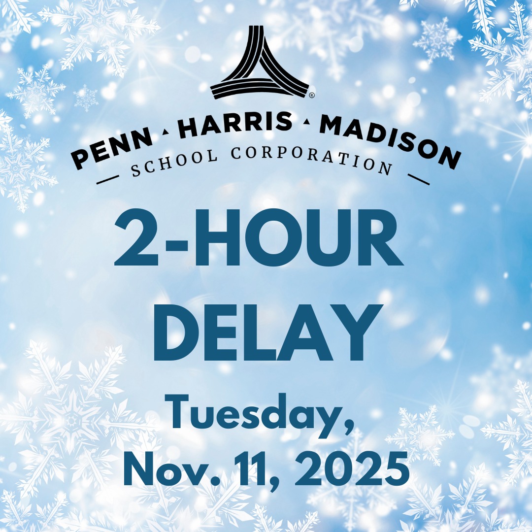 PHM schools will operate on a 2-hr delay tomorrow, Tues., 11/11/25. Bus pick-ups and school start times will begin 2 hours later than normal. For a review of 2-hr delay procedures, please visit our website at phmschools.org/school-delays-closings-procedures