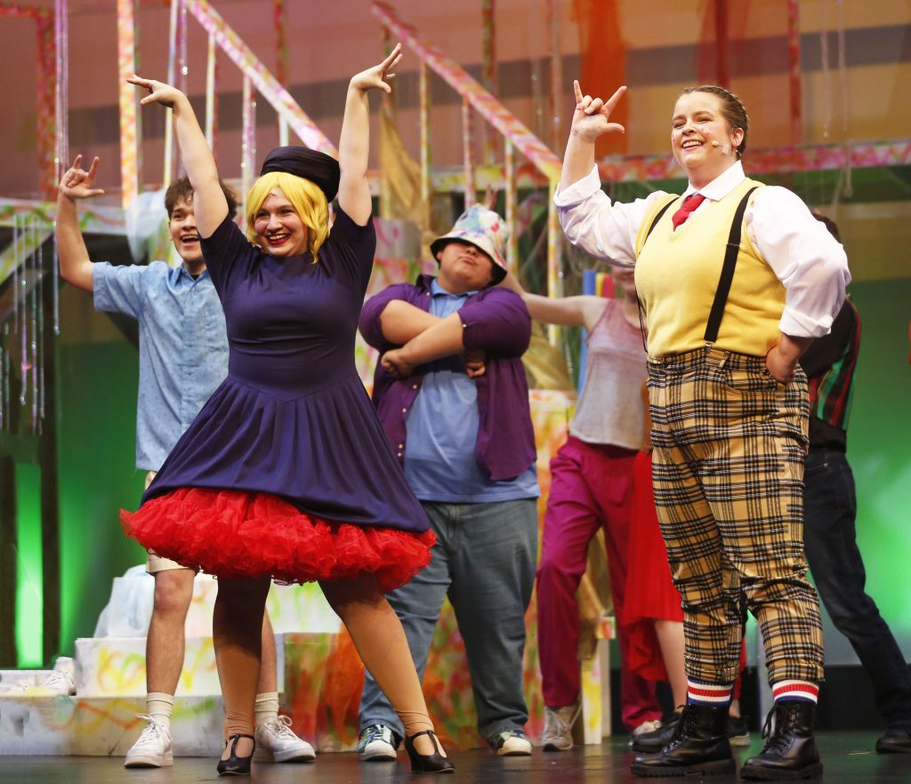 Penn students singing in Sponge Bob